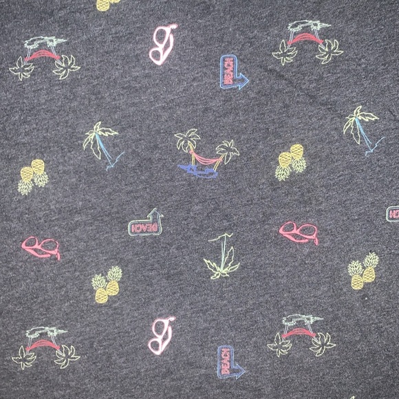 Aeropostale men’s beach print crew neck tshirt size xl EUC - Picture 3 of 3